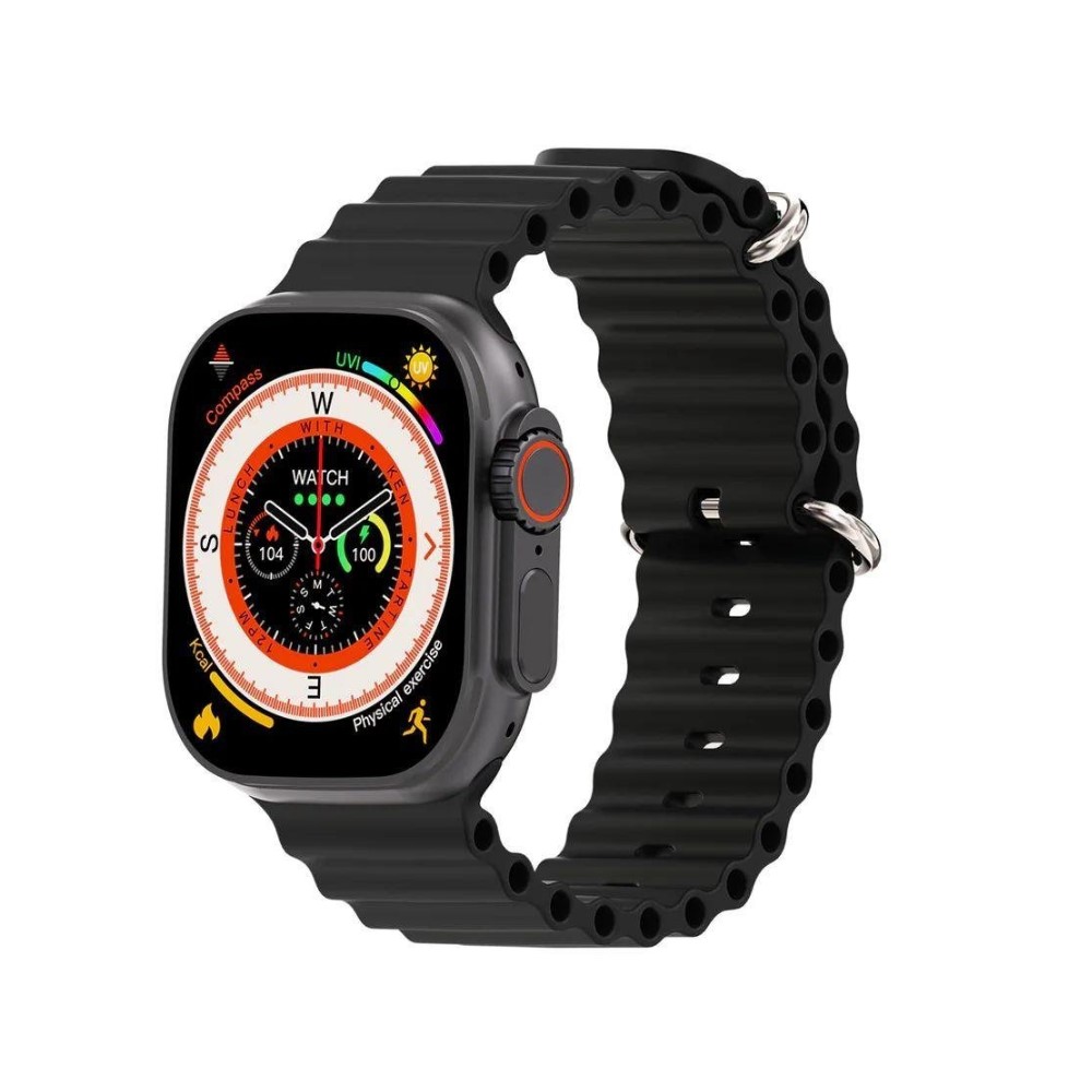 ScHitec Watch HK9 Ultra 2 Max Amoled Ekran Android İos HarmonyOs Uyumlu Akıllı Saat Siyah